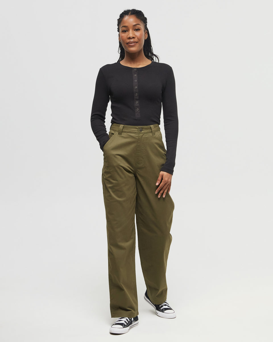 Rib Snap Placket Henley - Image 2